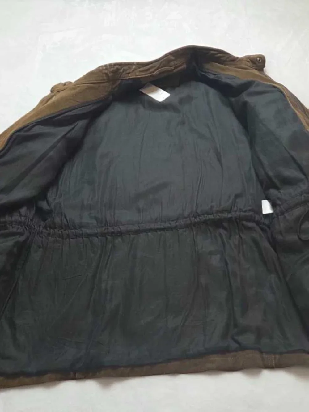New XL Banana Republic 100% Leather modern suede jacket in brown